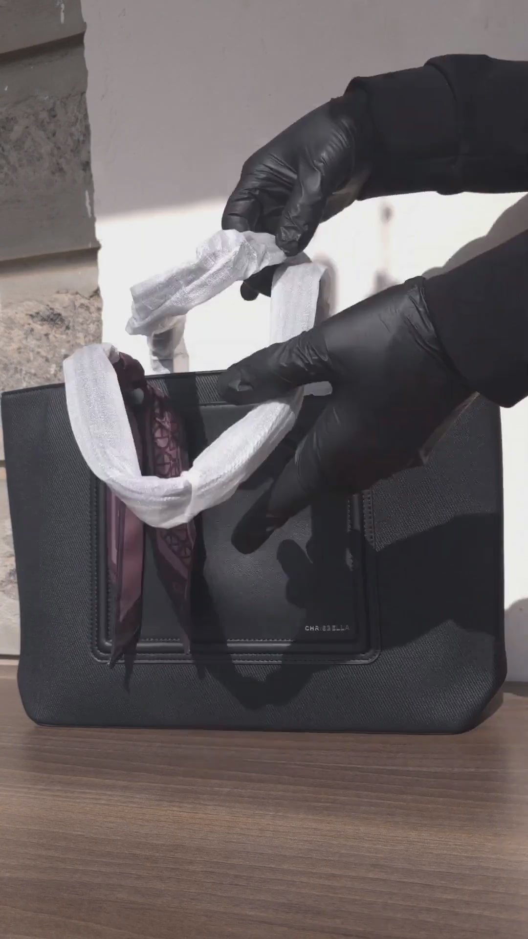 Chrisbella Signature Scarf Tote Set - Product Demo